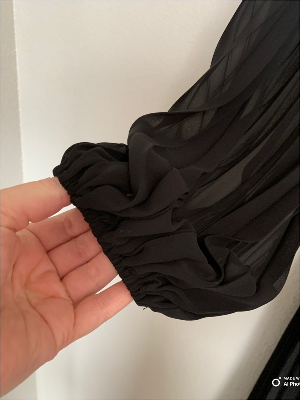 Lulus XL Divine Charm Black Pleated One Shoulder Maxi Dress NWT Formal Evening - Picture 6 of 17